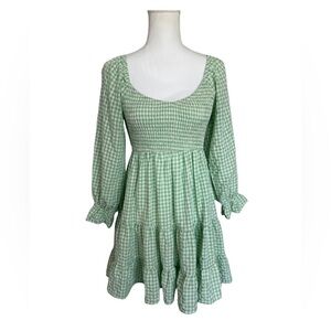 Blue B Collection Green Gingham | Medium